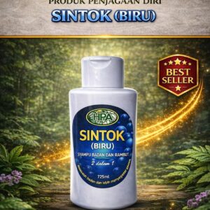 SYAMPO SINTOK HPA (BIRU) UNTUK BADAN DAN RAMBUT