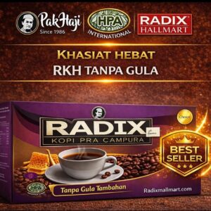 KOPI RADIX KUNYIT HITAM HPA(TANPA GULA) PEK