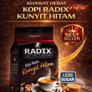 KOPI RADIX KUNYIT HITAM LESS SUGAR HPA(PORCH)