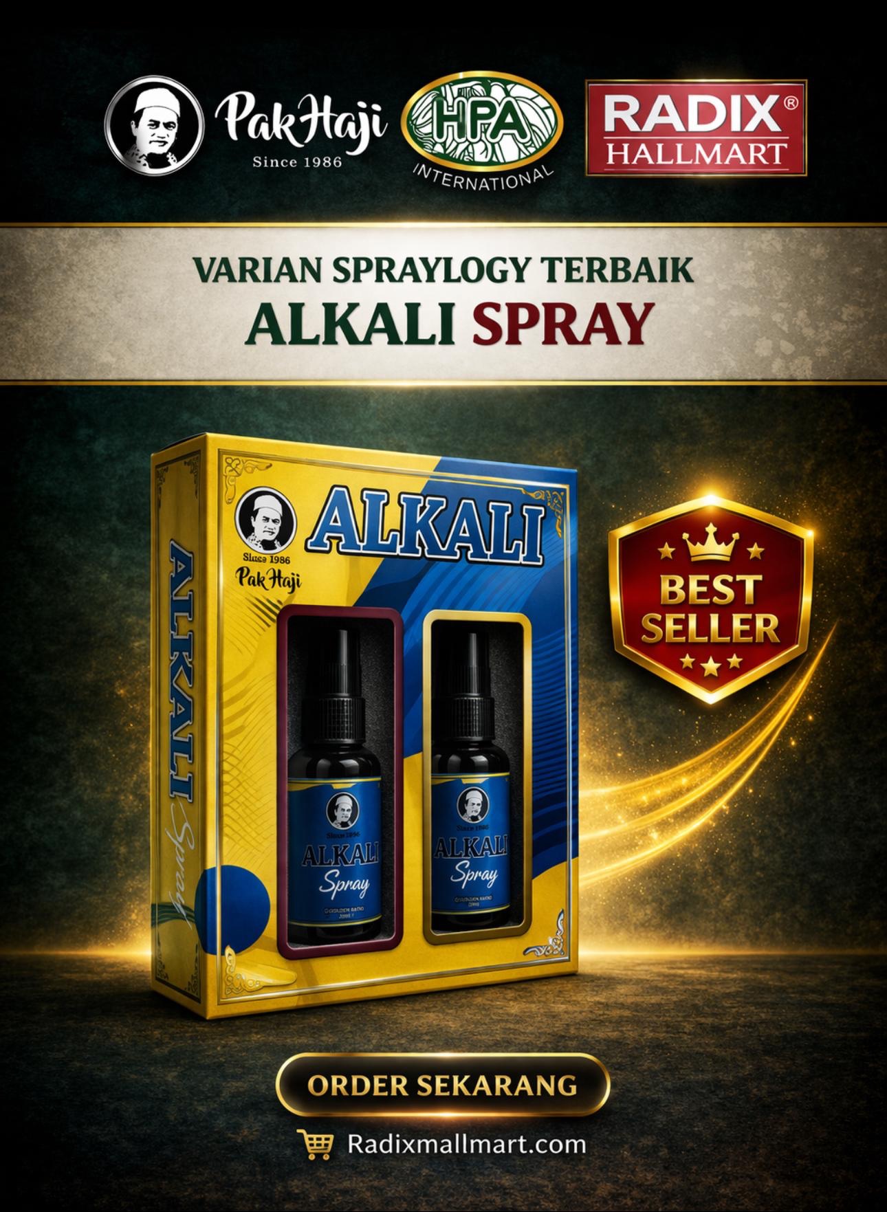 ALKALI SPRAY HPA(2 BOTOL/SET)