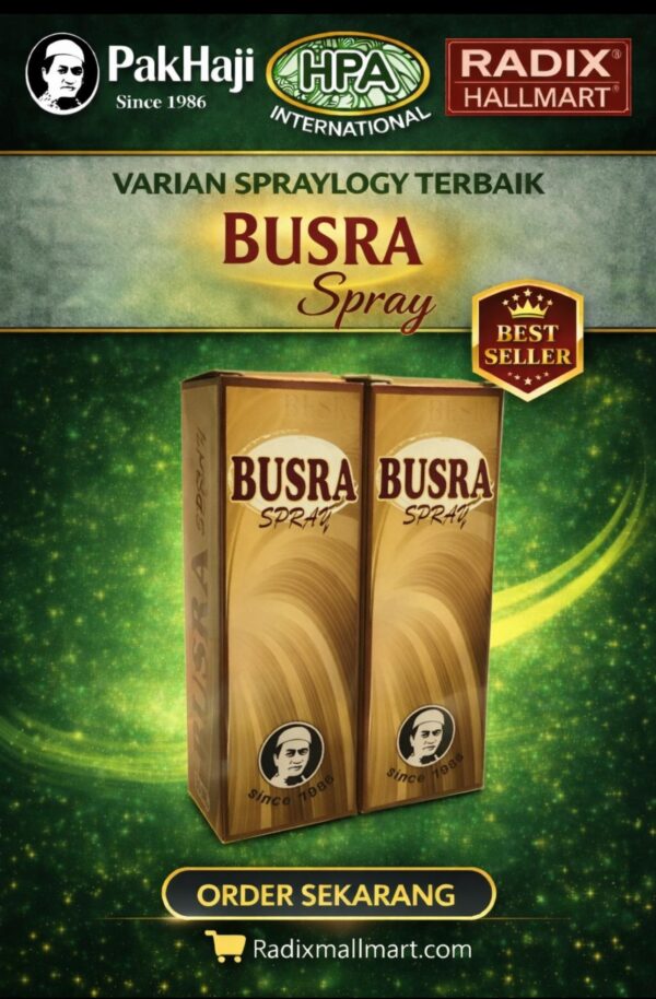 BUSRA SPRAY HPA(2 BOTOL/SET) - Radix Mall Mart