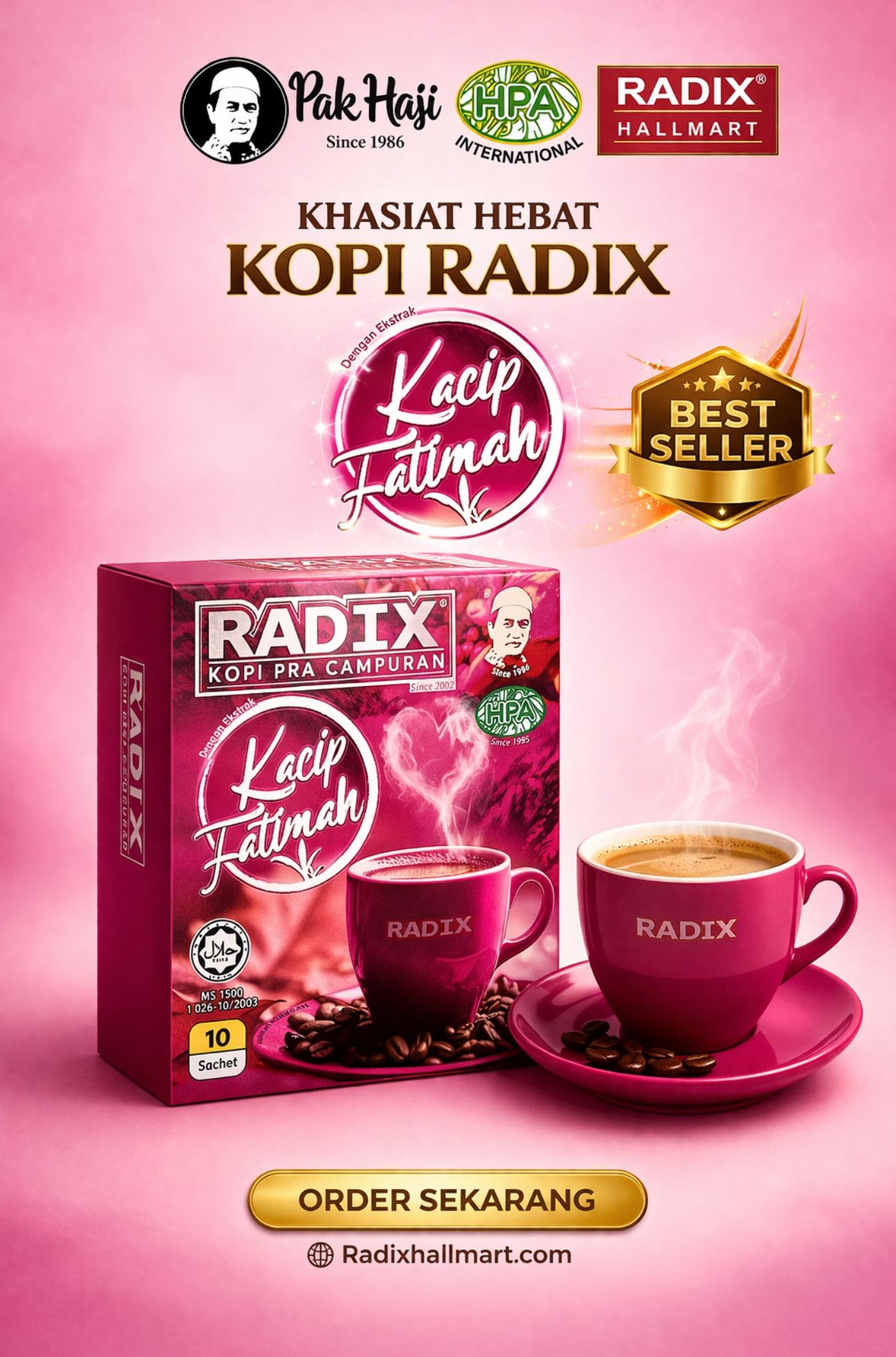 KOPI RADIX KACIP FATIMAH NEW(KOTAK)