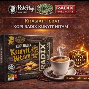 KOPI RADIX KUNYIT HITAM +QUSTUS HINDI HPA
