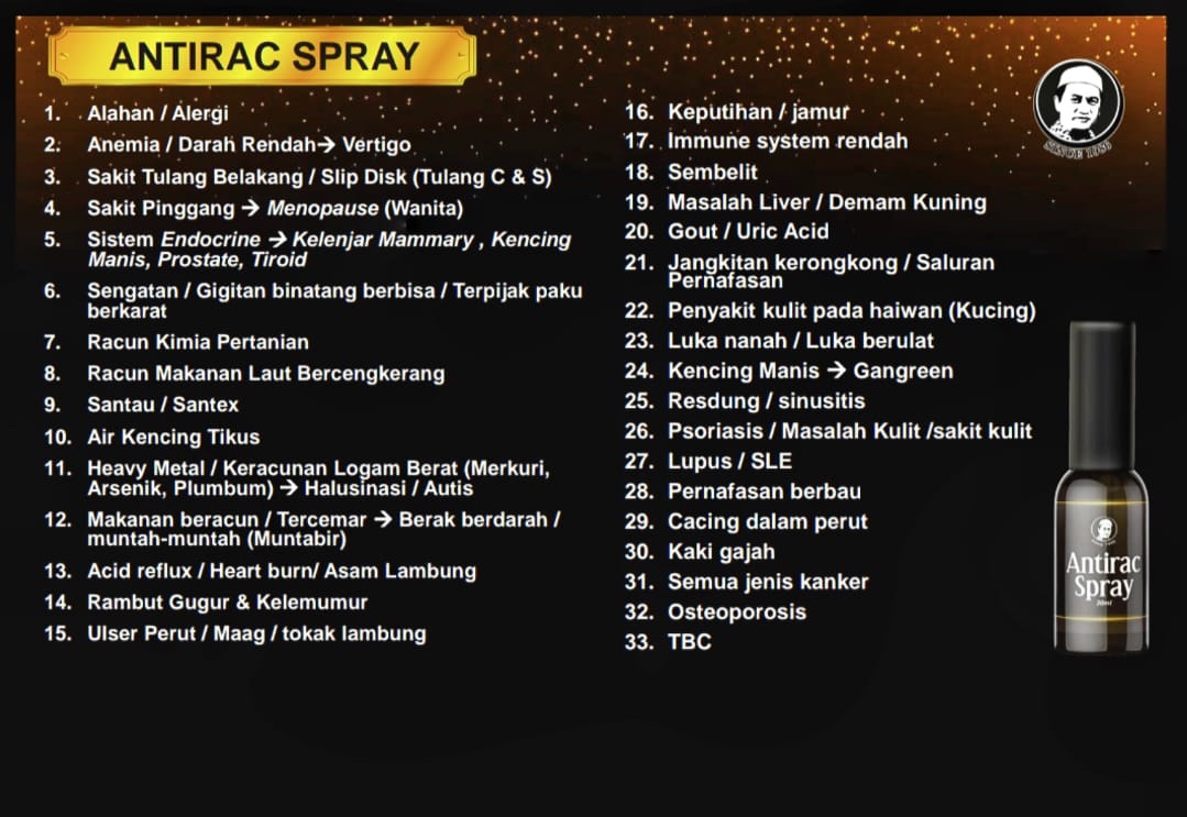 ANTIRAC SPRAY HPA(2 BOTOL/SET) - Image 2